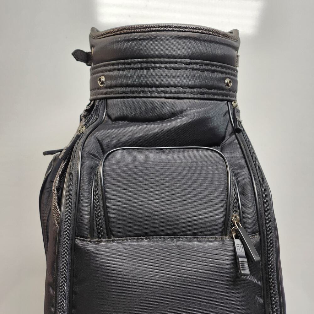 PRO SELECT Golf Staff Cart Bag | 6-Way Divider | Black w/ Rain Hood - Picture 12 of 14